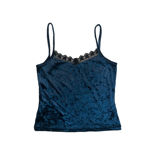 Lace Trim Velvent Camisole