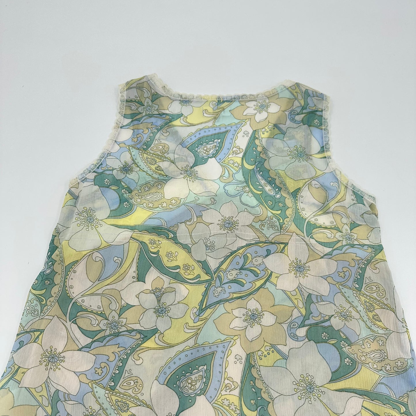 Floral V-neck Tank Top