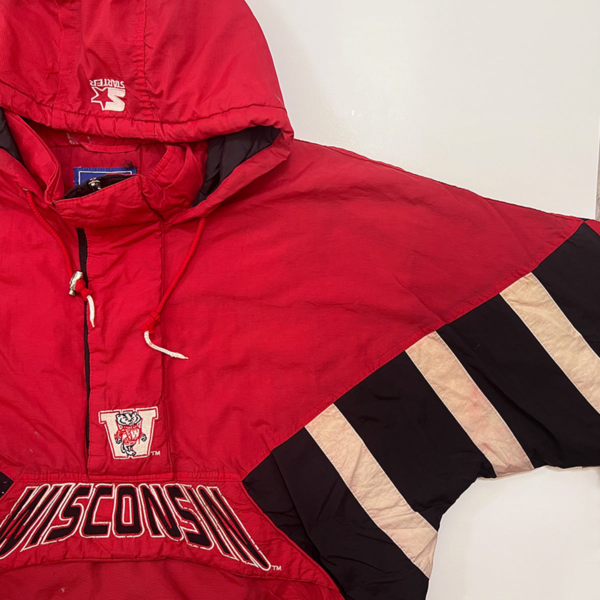 NFL Starter Wisconsin Vintage Half-zip Jacket