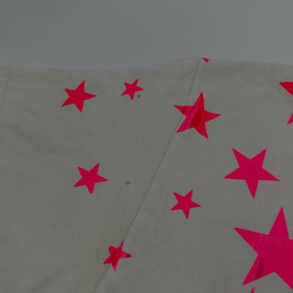 00s Mad Toyz All Over Neon Pink Star Devil Skull Print Tee
