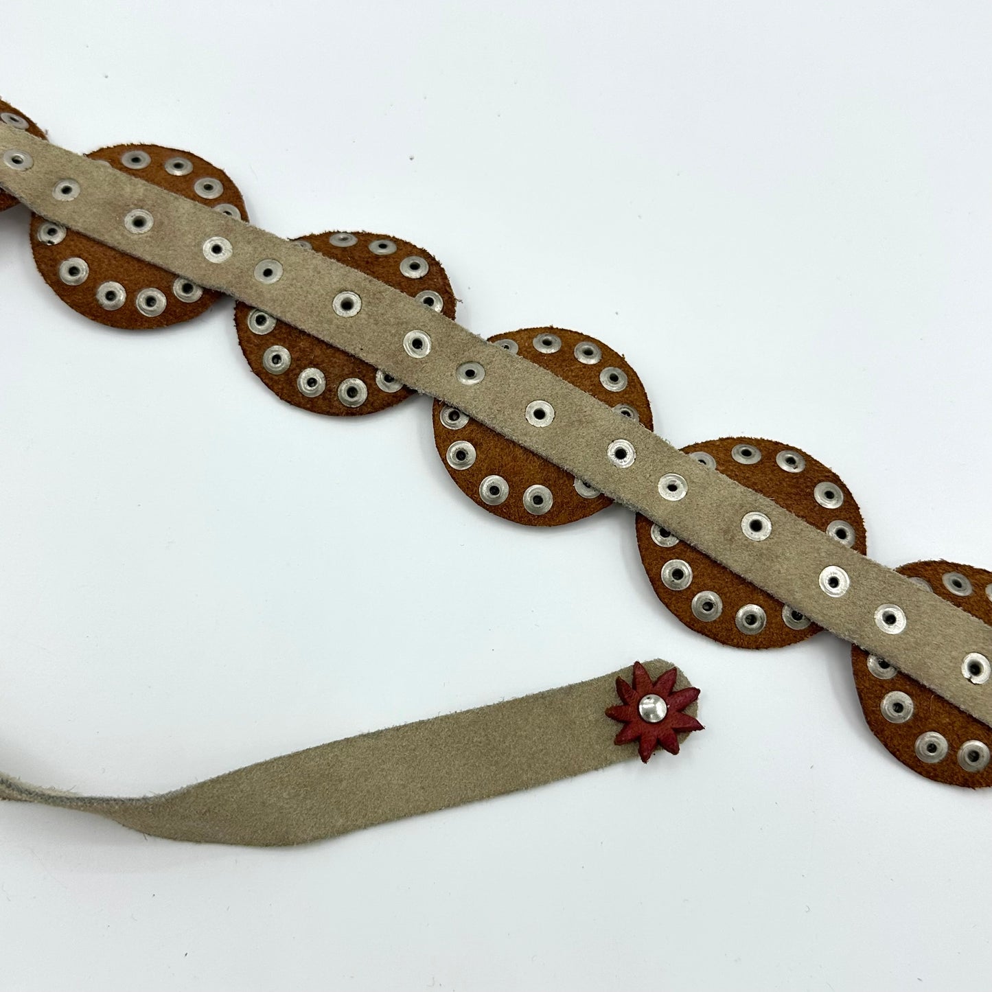 Bohemian Floral Suede Waist Belt