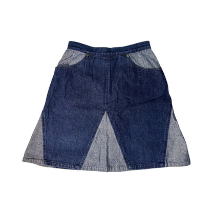 Betty's Blue Patched Denim Skirt
