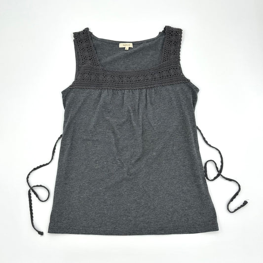 Tie up Knit Trim Tank
