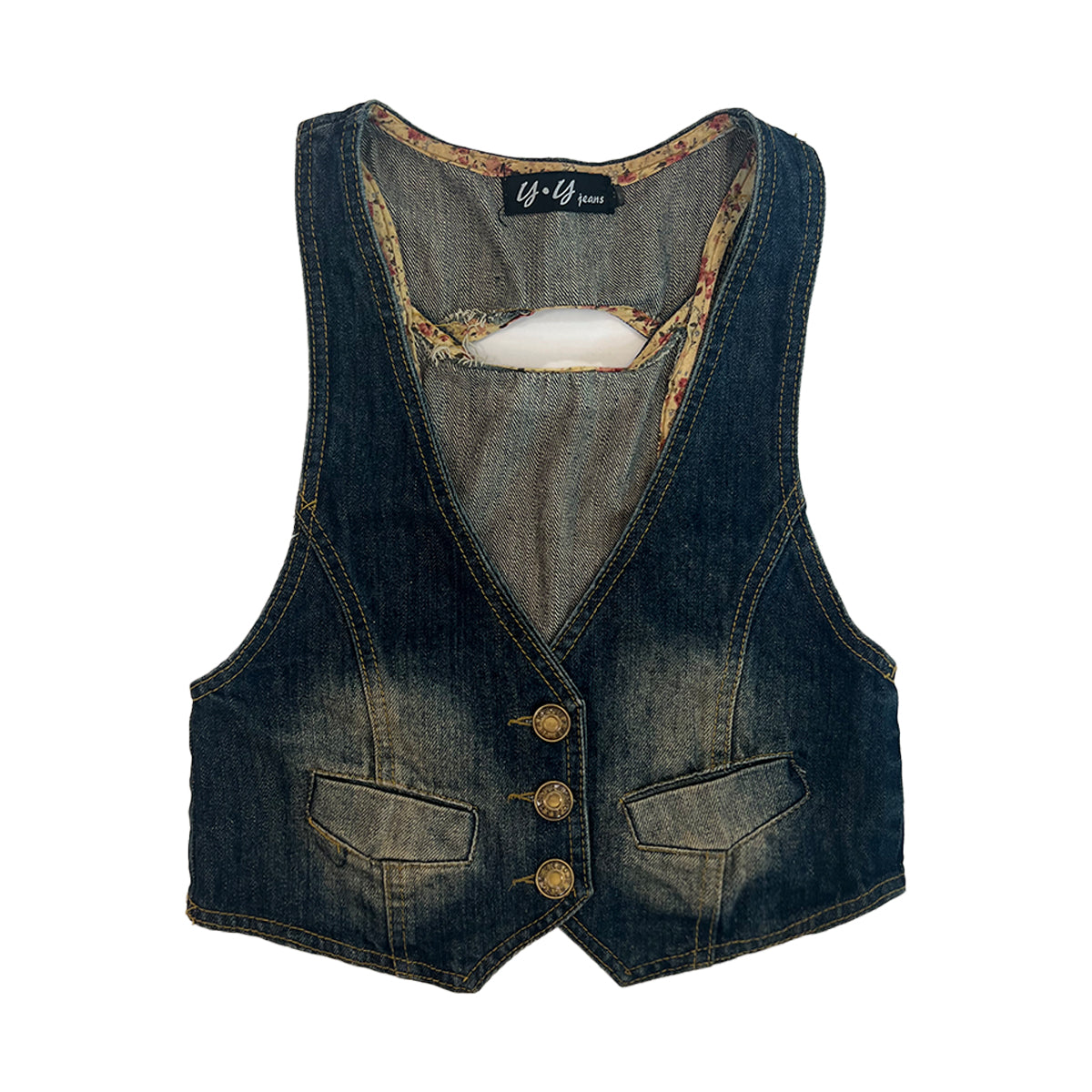 90s Denim Waistcoat