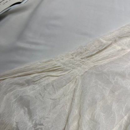 Striped Panel Eyelet Detail Asymmetrical Hem Dress