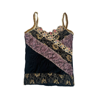 80s Lace Splicing V-neck Camisole