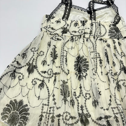 Gothic Damask Print Double Layer Camisole