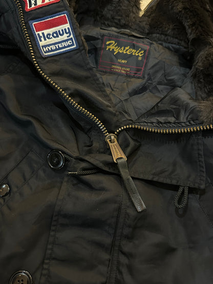 1990s Hysteric Glamour N-3B Parka Fur Fishtail Jacket