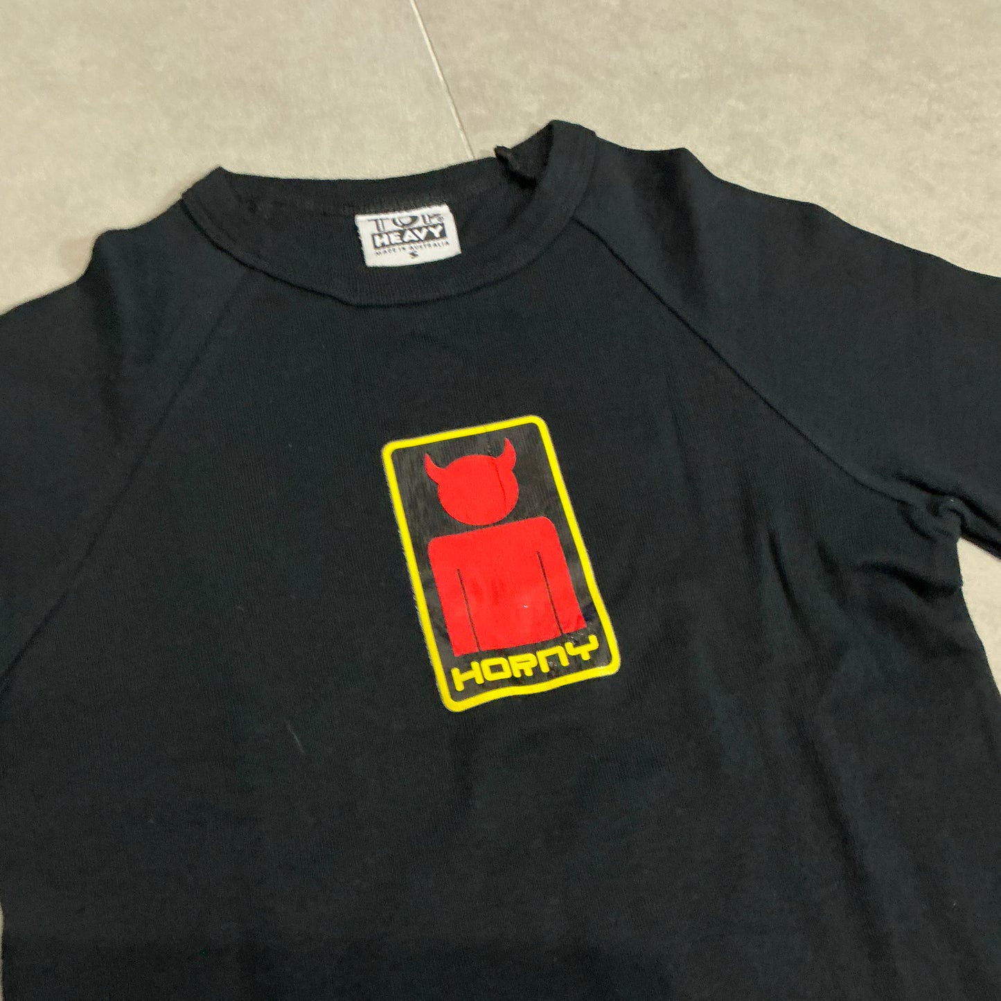 00s Top Heavy "Horny Devil" Graphic Tee