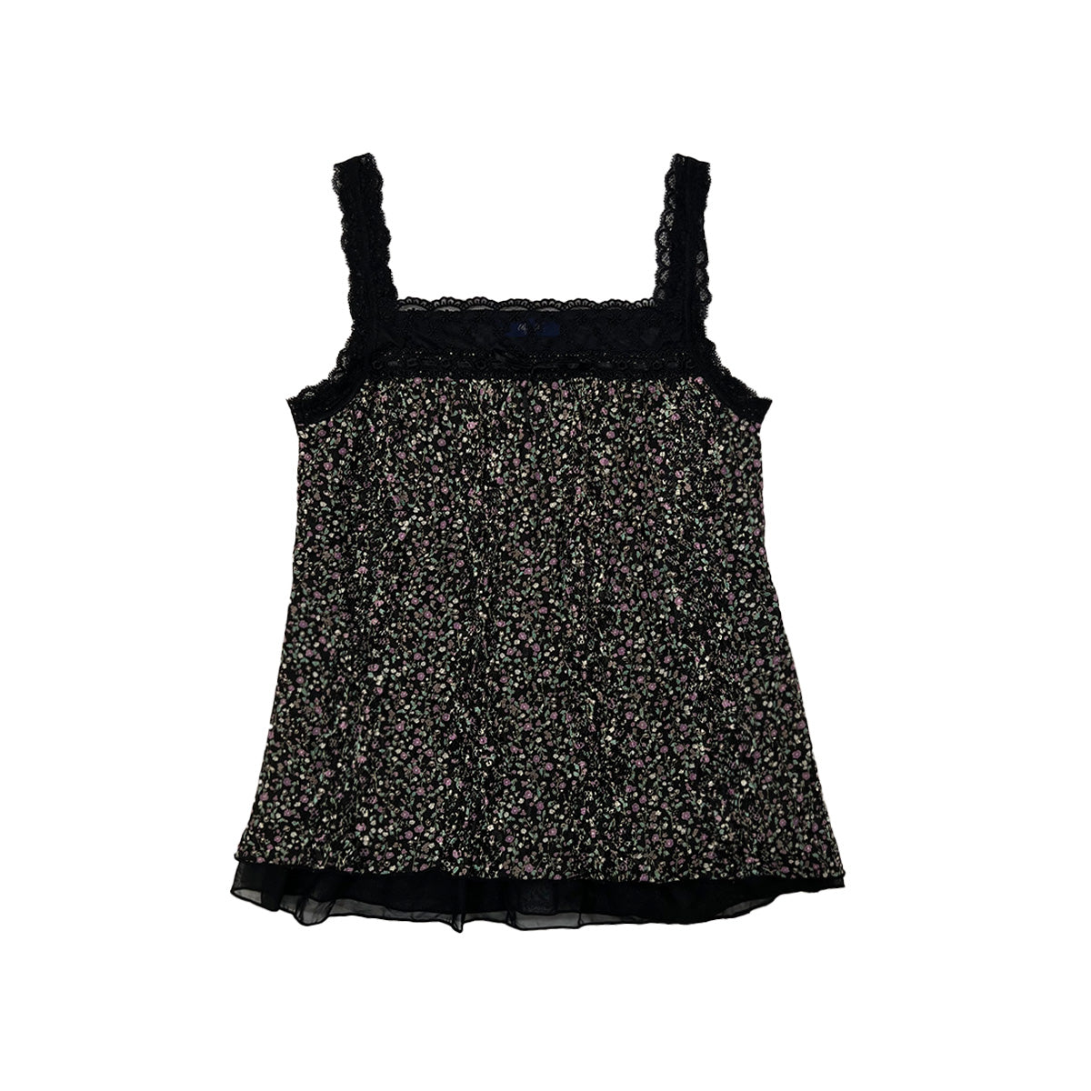 Lace Trim Floral Camisole