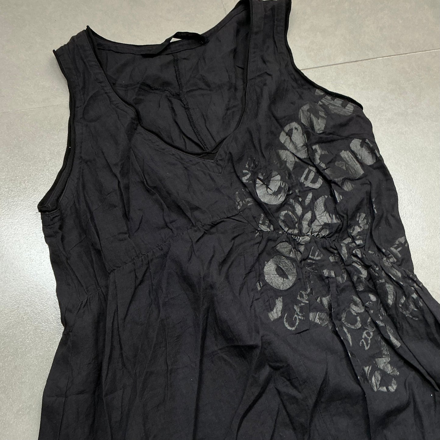 Asymmetrical Hem V-neck Dress
