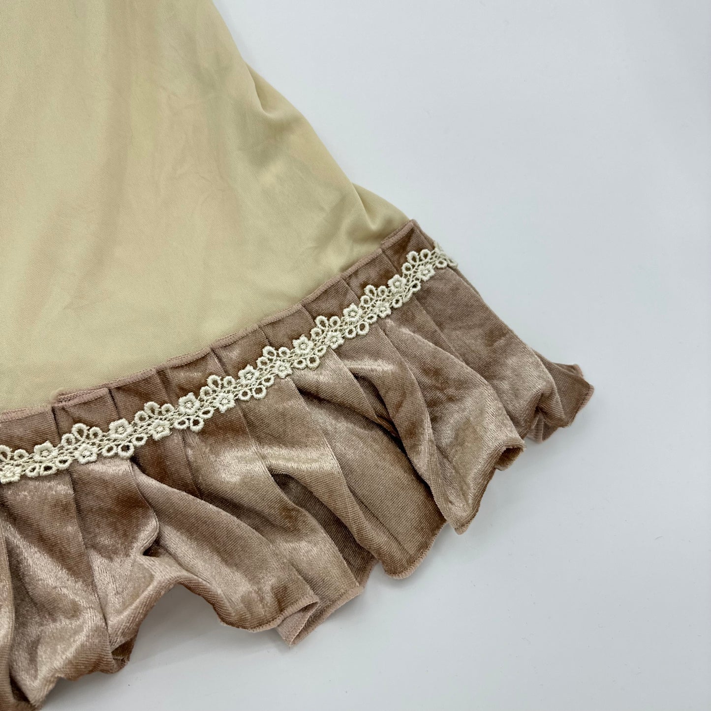 Axes Femme Lace Velvet Slip Dress