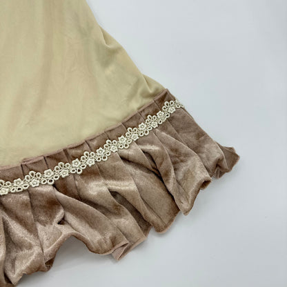 Axes Femme Lace Velvet Slip Dress