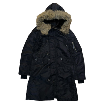 1990s Hysteric Glamour N-3B Parka Fur Fishtail Jacket