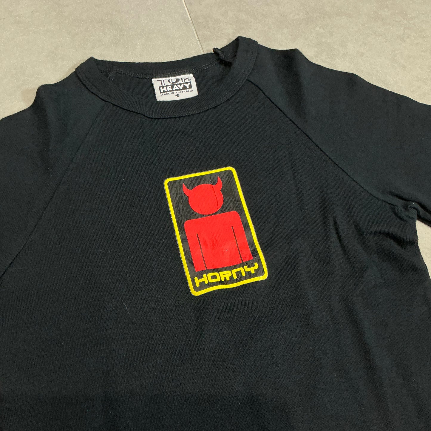 00s Top Heavy "Horny Devil" Graphic Tee