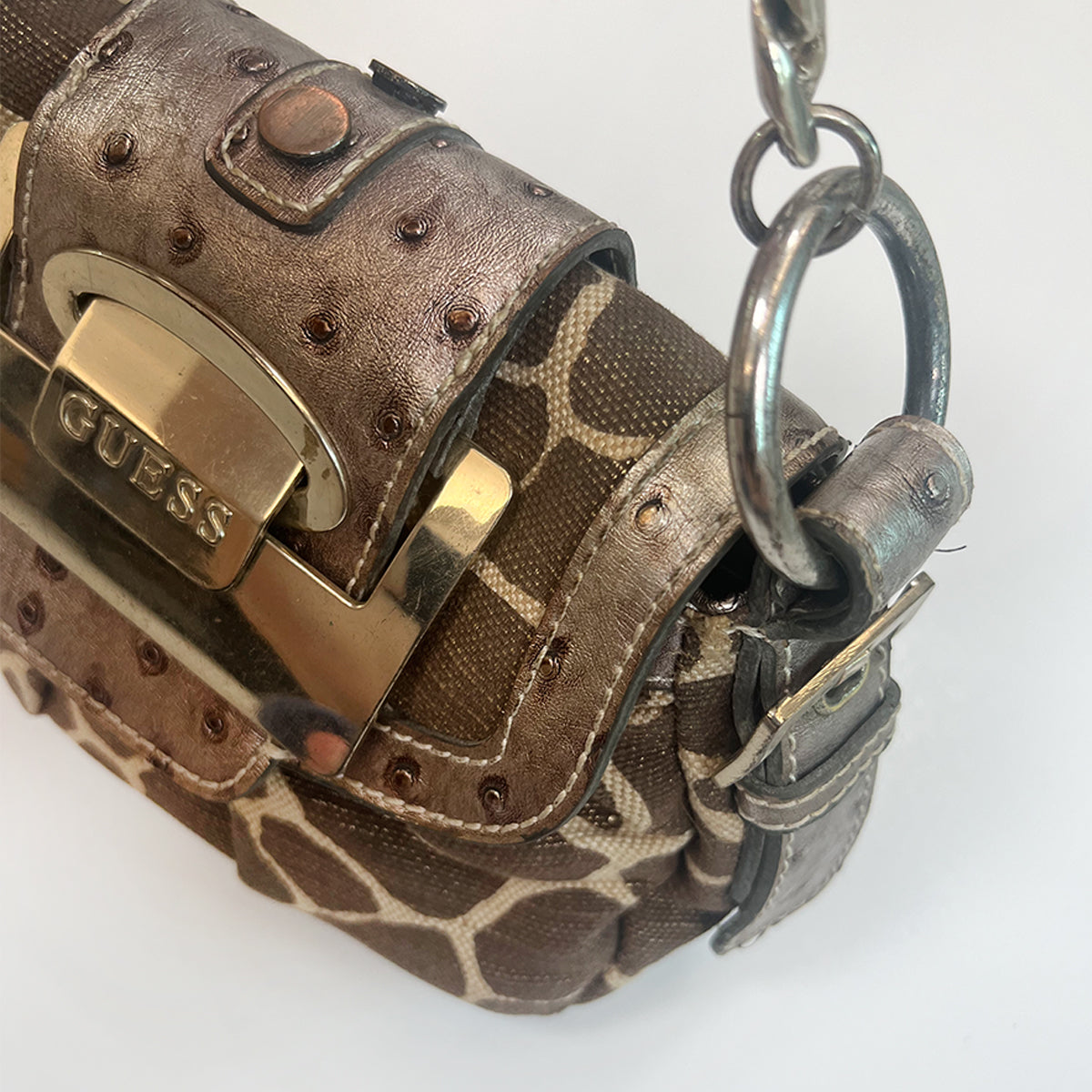 Guess Giraffe Print Hand Bag