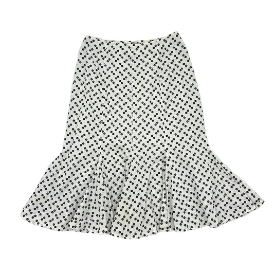 Button Graphic Polka Dot Skirt
