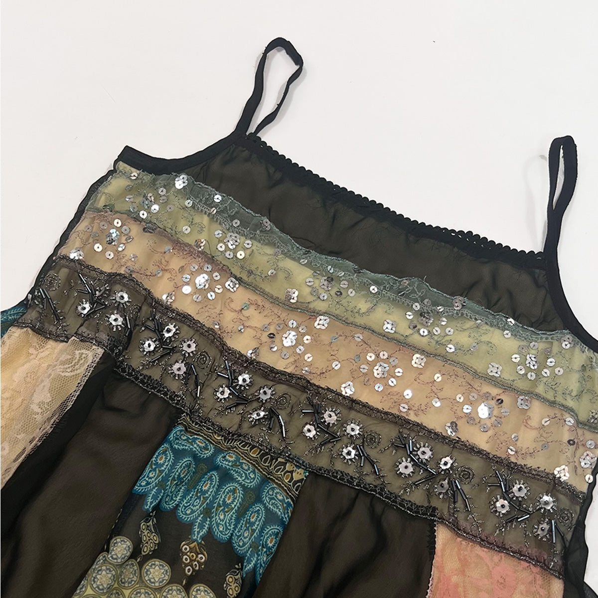 Beaded Patching Camisole