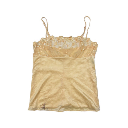 Sheer Lace Trim Camisole