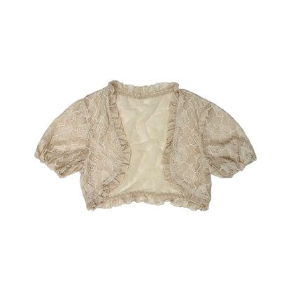 Lace Ruffle Cardigan