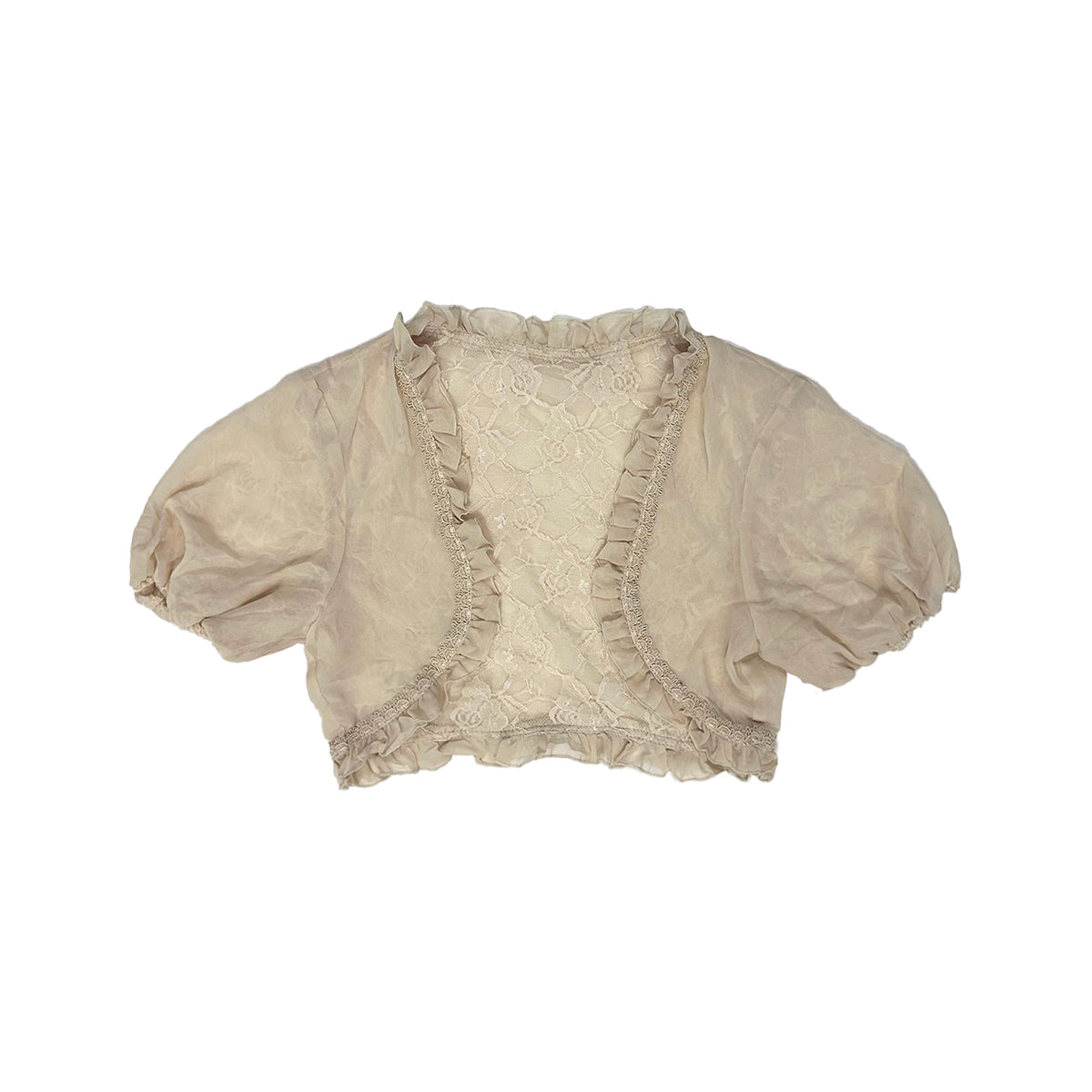 Lace Ruffle Cardigan