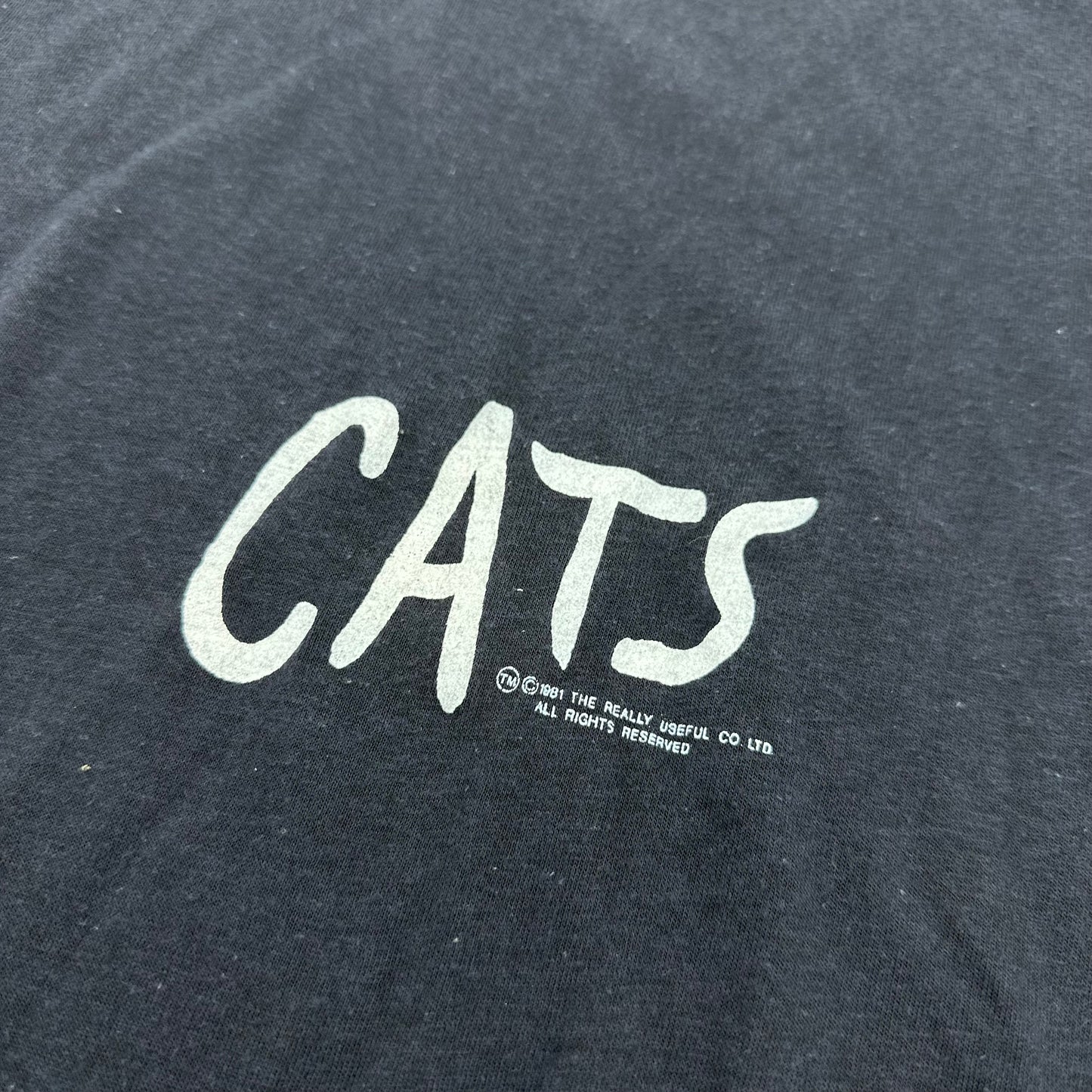 1981 Cats Broadway Musical Double-Sided Tee