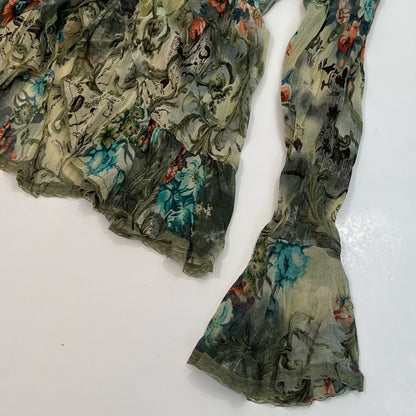 Lace Trim Floral Cardigan