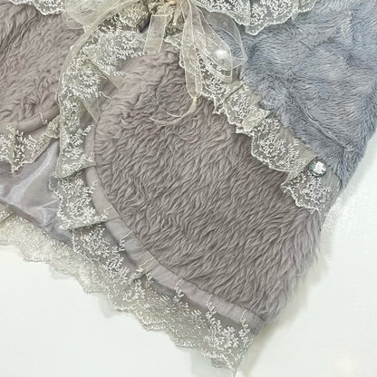 Lace Fur Ribbon Cardigan