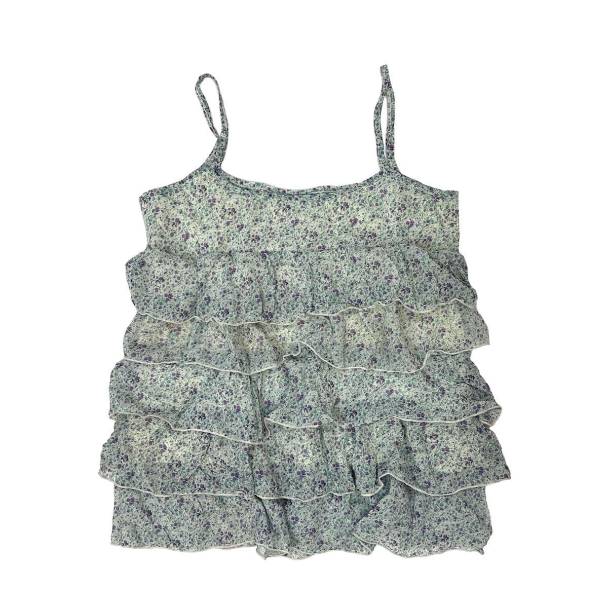 Floral Ruffle Layered Camisole