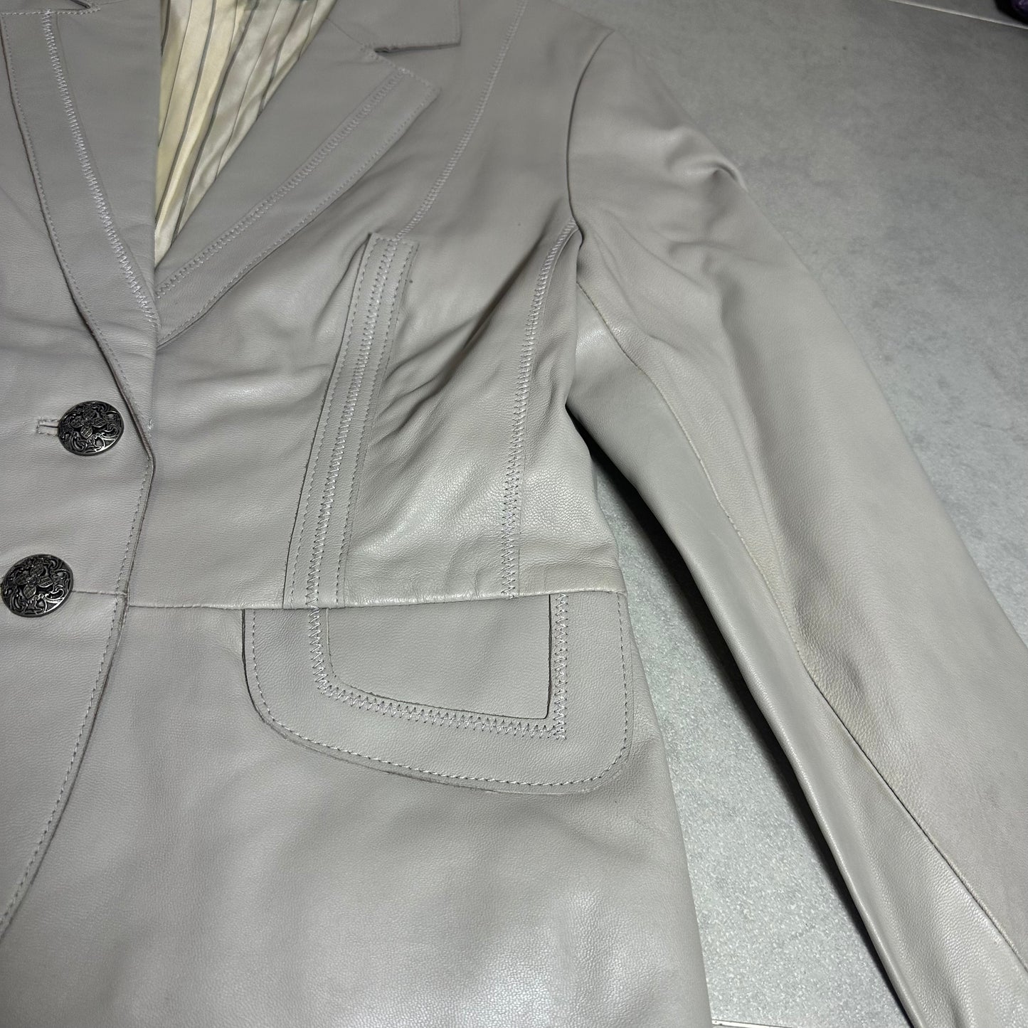 Genuine Leather Blazer