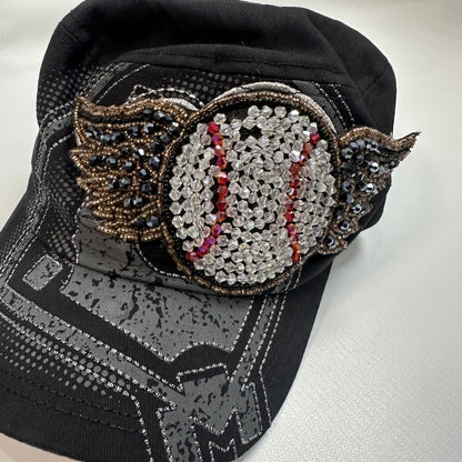 Beaded Baseball Messager Cap