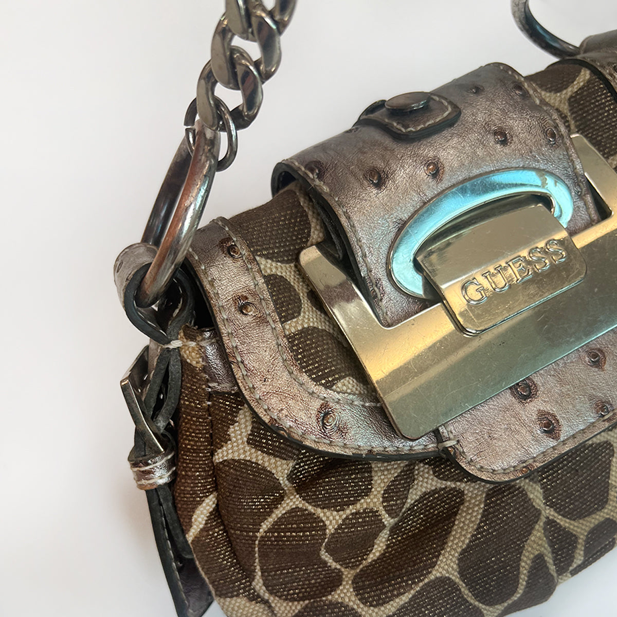 Guess Giraffe Print Hand Bag