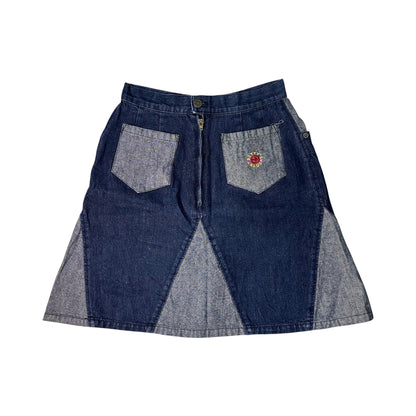 Betty's Blue Patched Denim Skirt