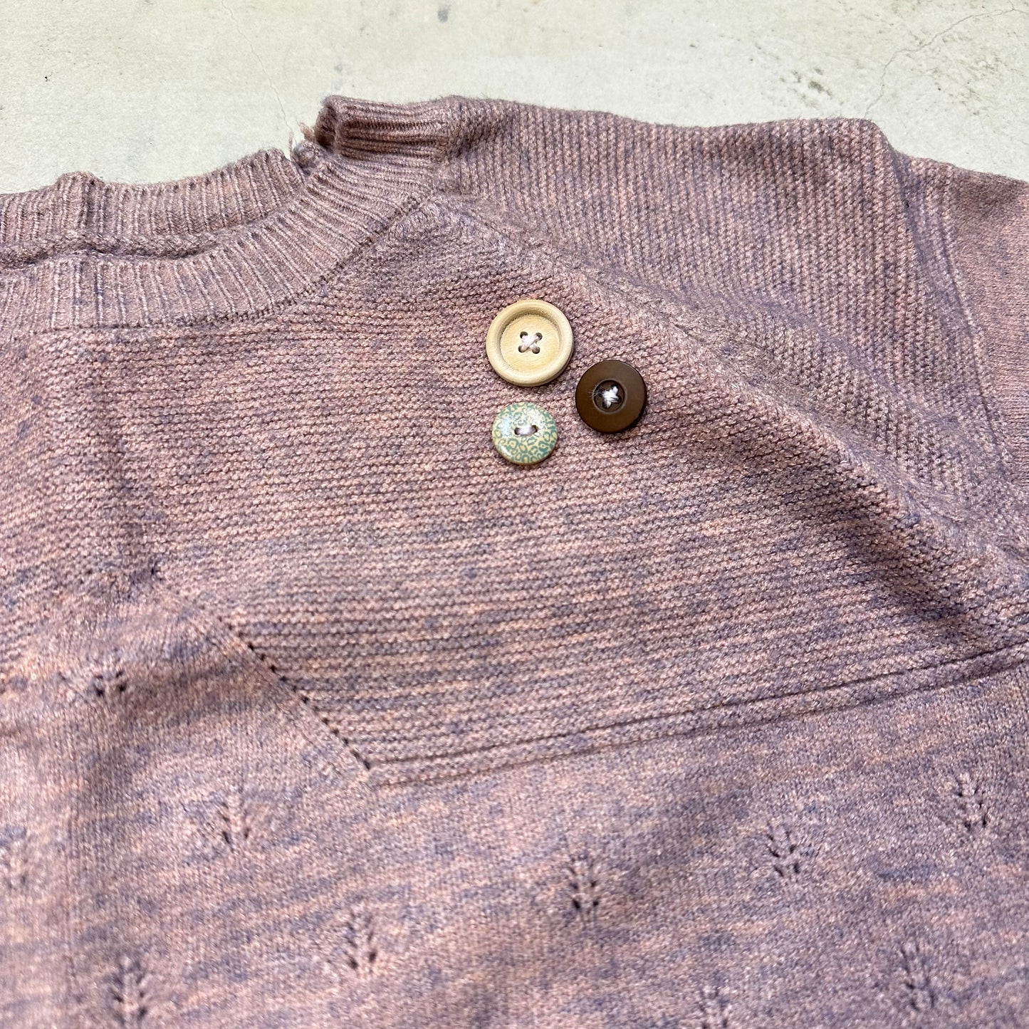 Knit Sweater with Buttons