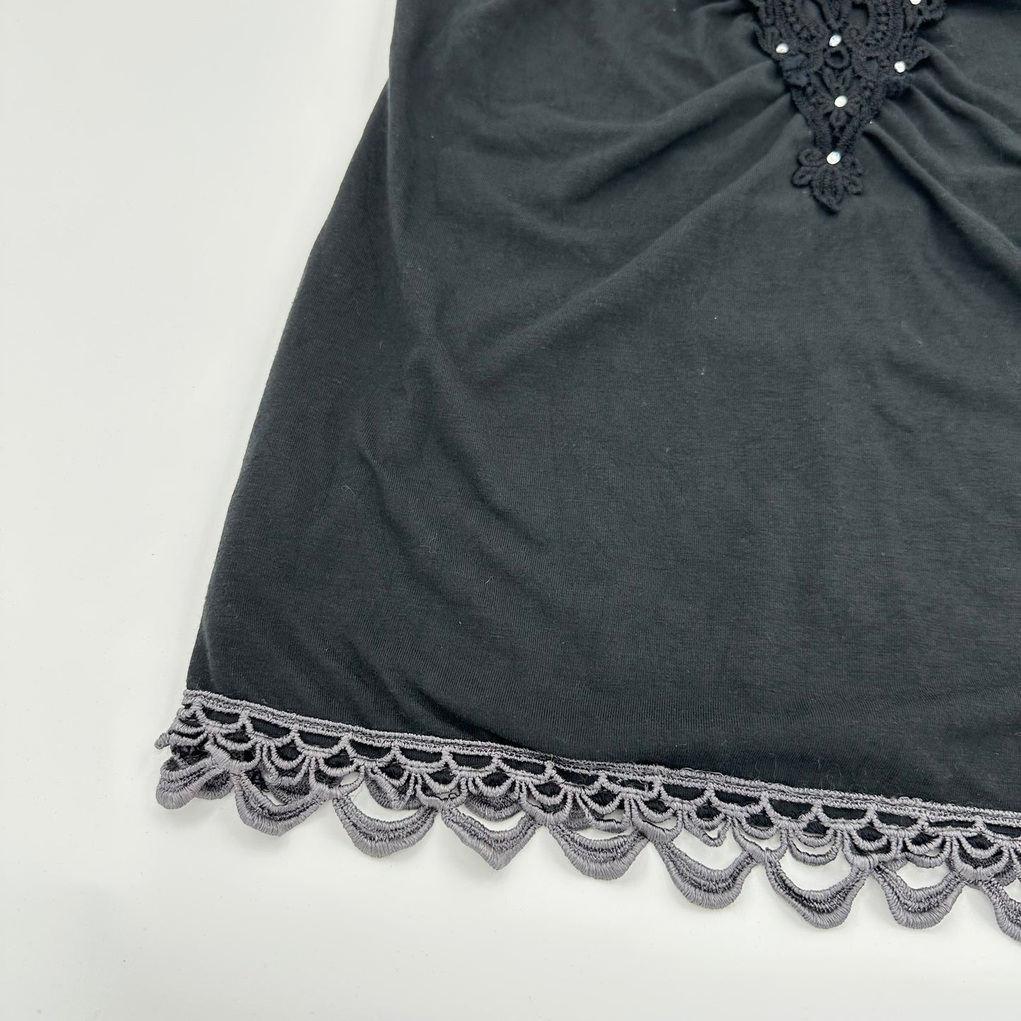 Axes Femme Lace Trim Halter Camisole