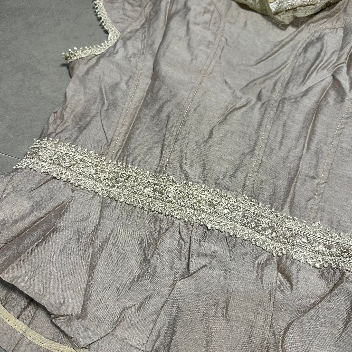 Pearl Lace Trim Cardigan