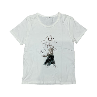A.T by Atsuro Tayama Beaded Art Print Tee