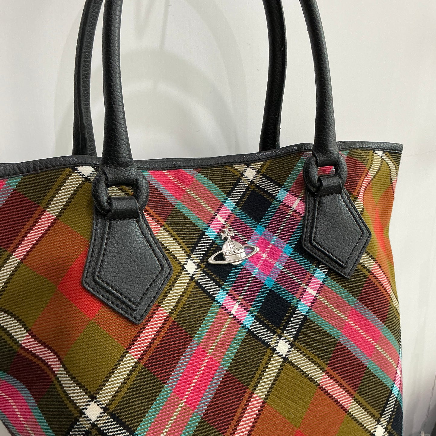 Vivienne Westwood Checked 2way Tote Bag