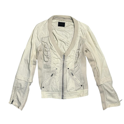 Zip Up Multi-Fabric Jacket