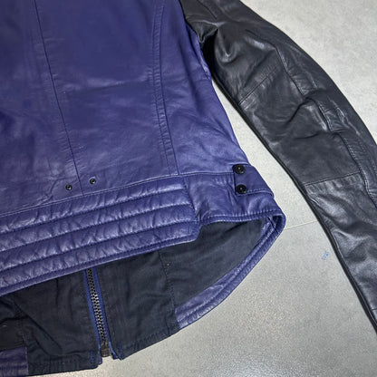 G-STAR RAW 00s Two-Tone Leather Biker Jacket