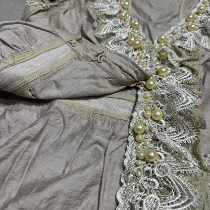 Pearl Lace Trim Cardigan