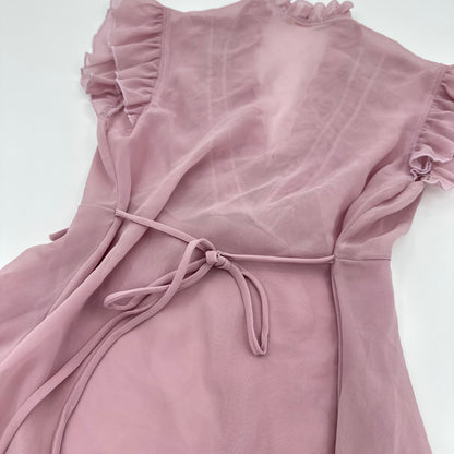 Sheer Tie Tunic Dress