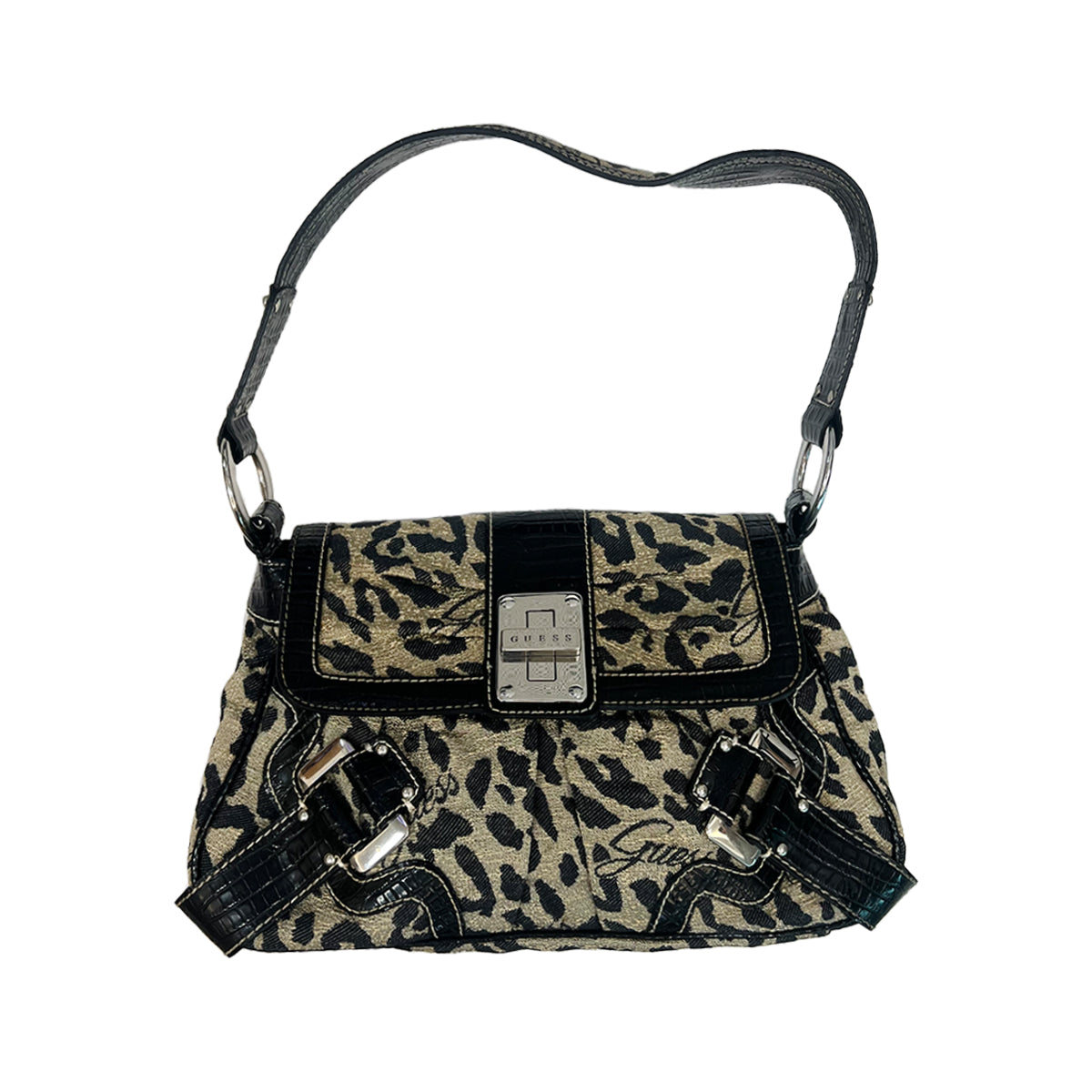 Guess Leopard Print Hand Bag