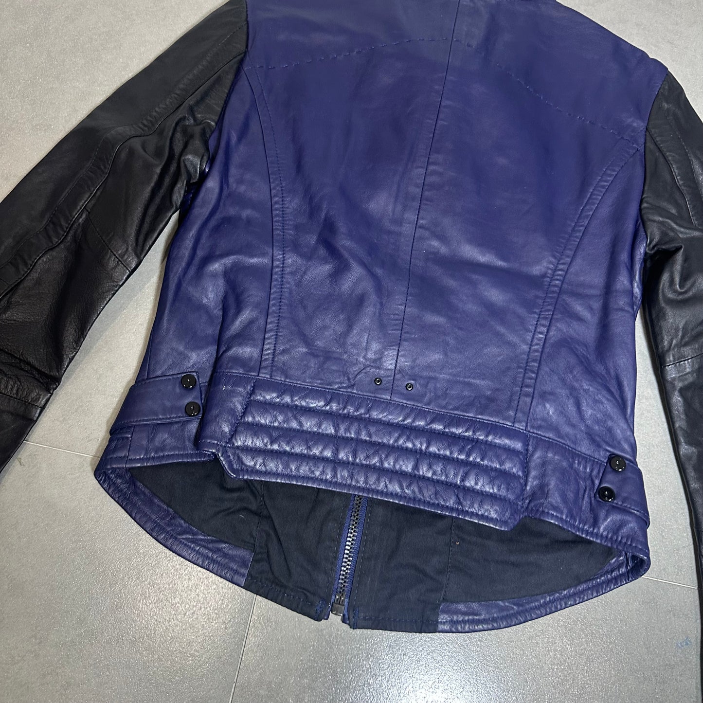 G-STAR RAW 00s Two-Tone Leather Biker Jacket