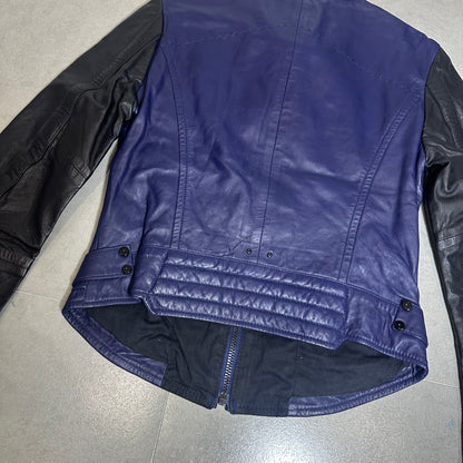 G-STAR RAW 00s Two-Tone Leather Biker Jacket