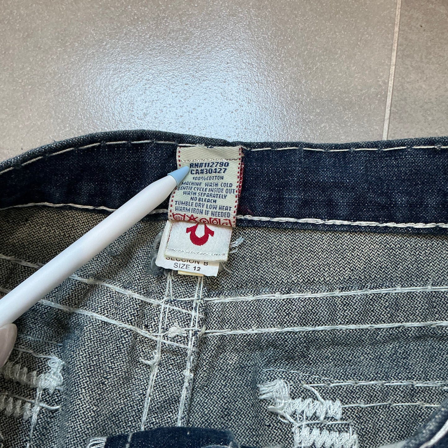 00s True Religion Girls Joey Super T World Tour Flare Jeans