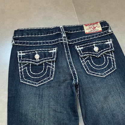 00s True Religion Girls Joey Super T World Tour Flare Jeans