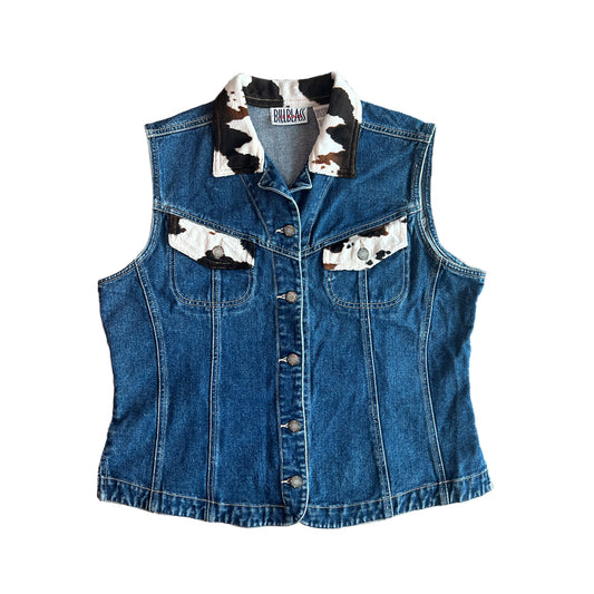 00s Unisex Cowboy Denim Vest