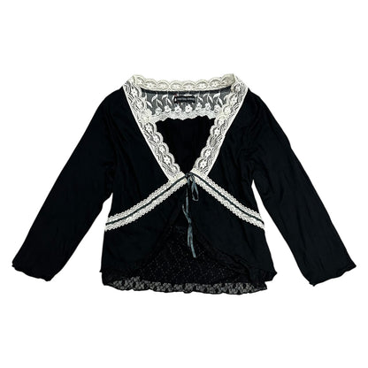 Lace Trim Cardigan