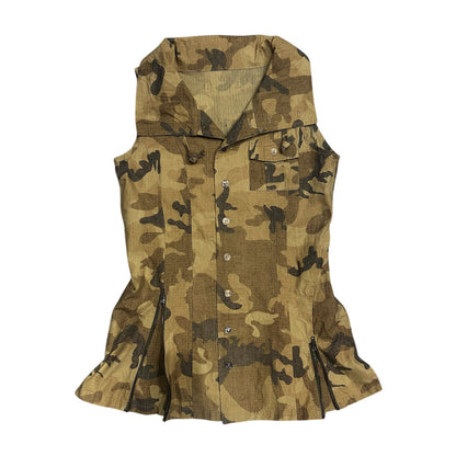 Camo Zip up Vest